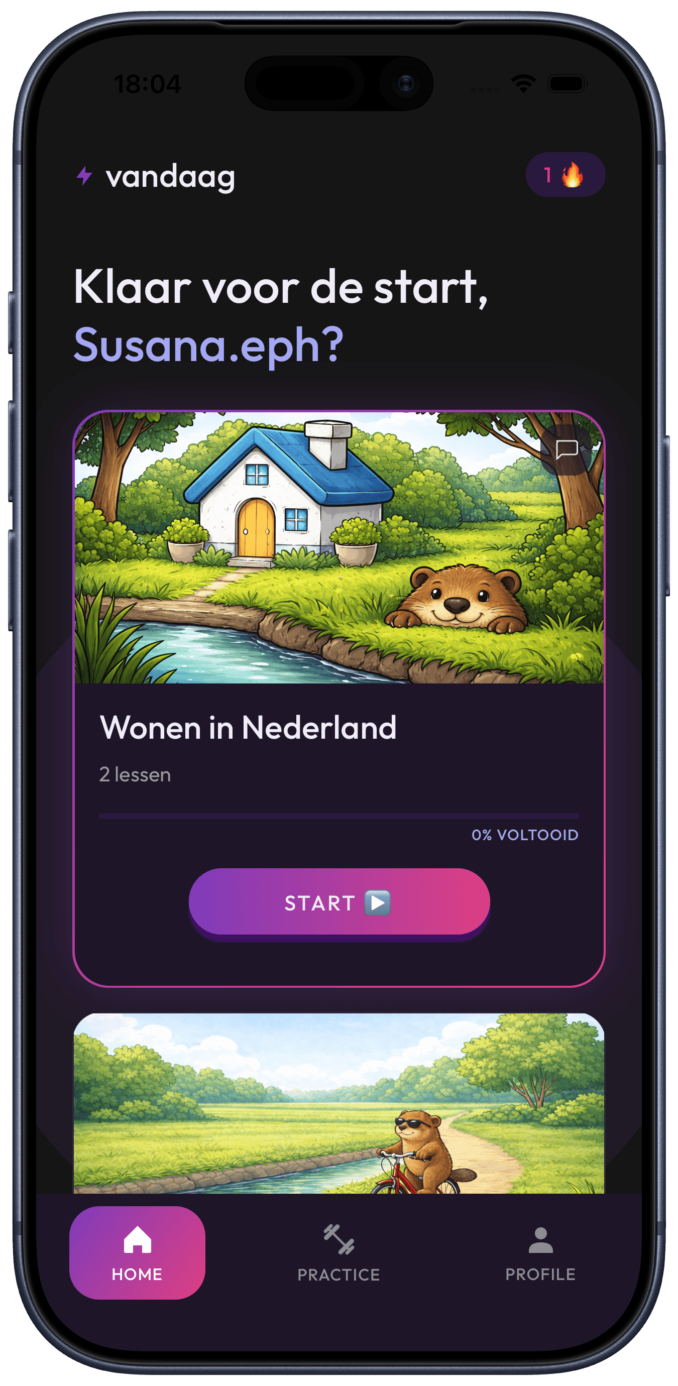 Bloem the beaver replying in Dutch about a recipe